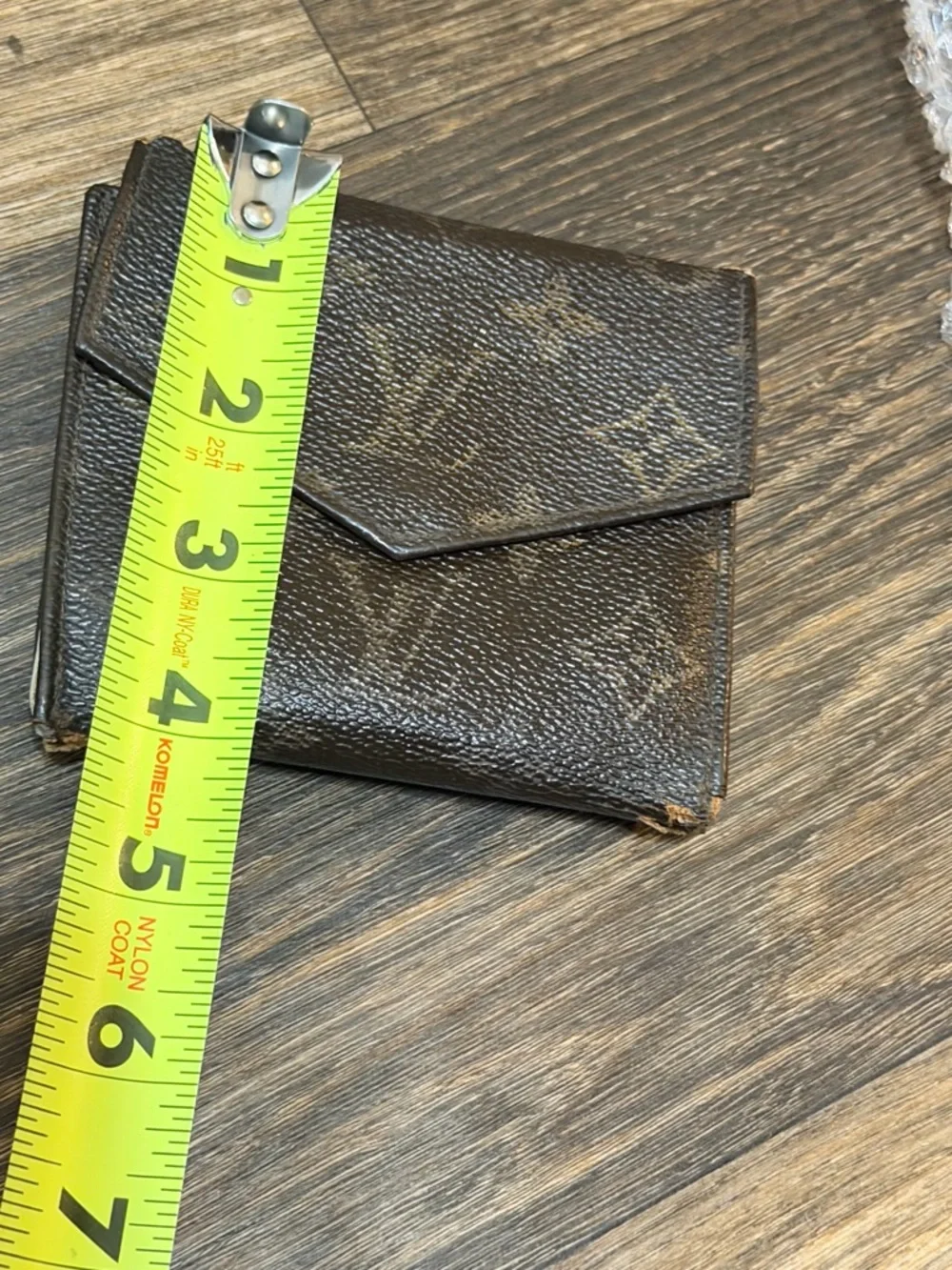 Louis Vuitton Tan Monogram Textured Leather Detail